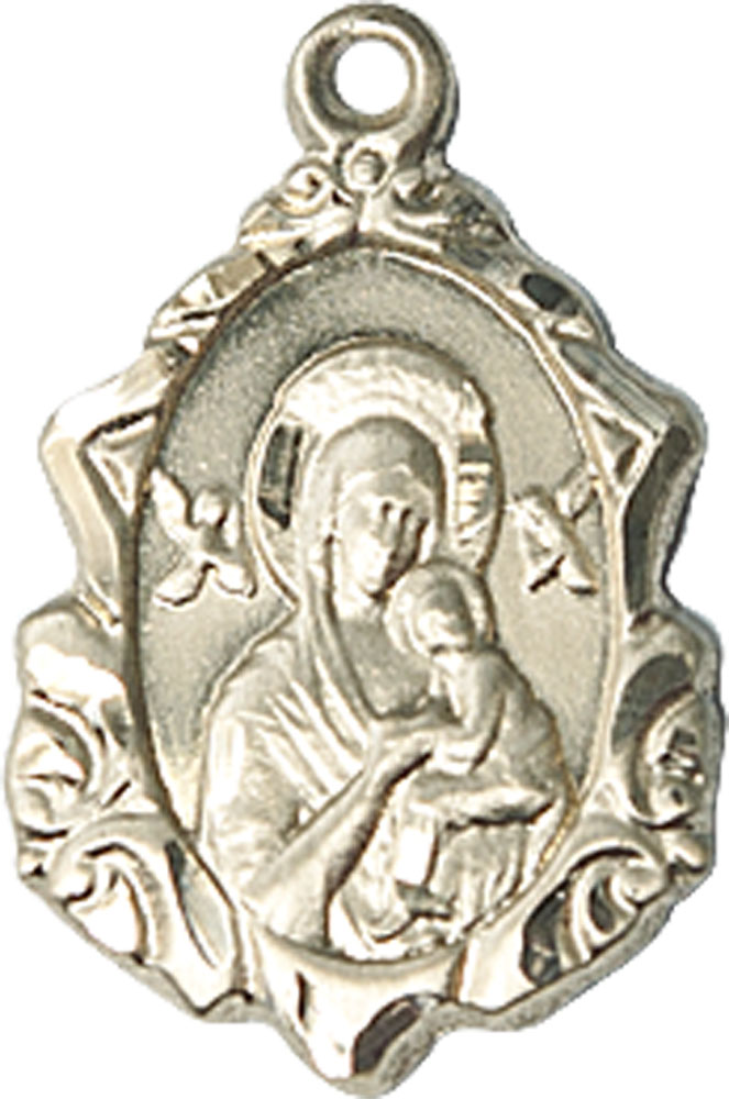14kt Gold Our Lady of Perpetual Help Medal