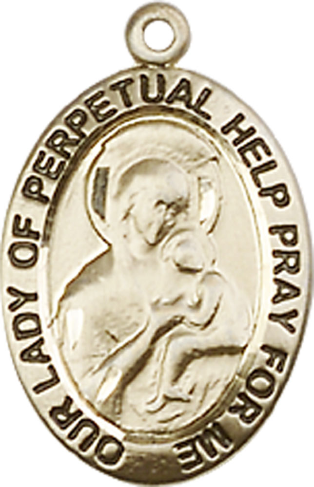 14kt Gold Our Lady of Perpetual Help Medal