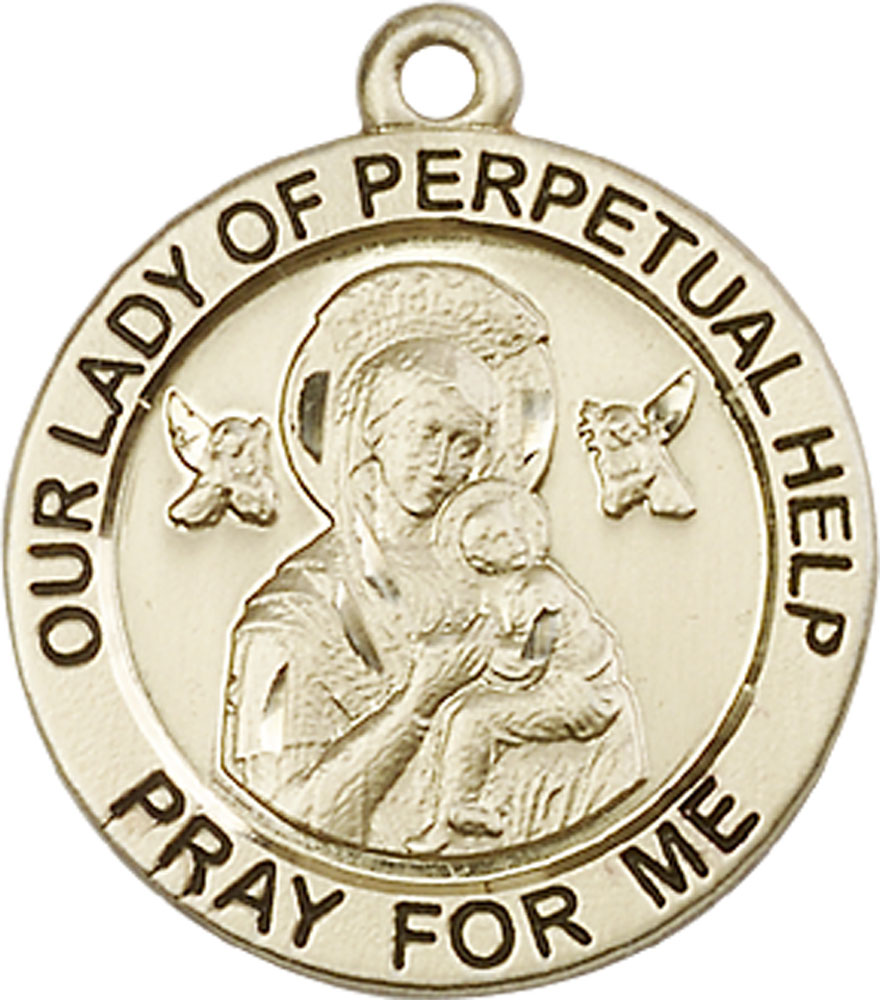 14kt Gold Our Lady of Perpetual Help Medal
