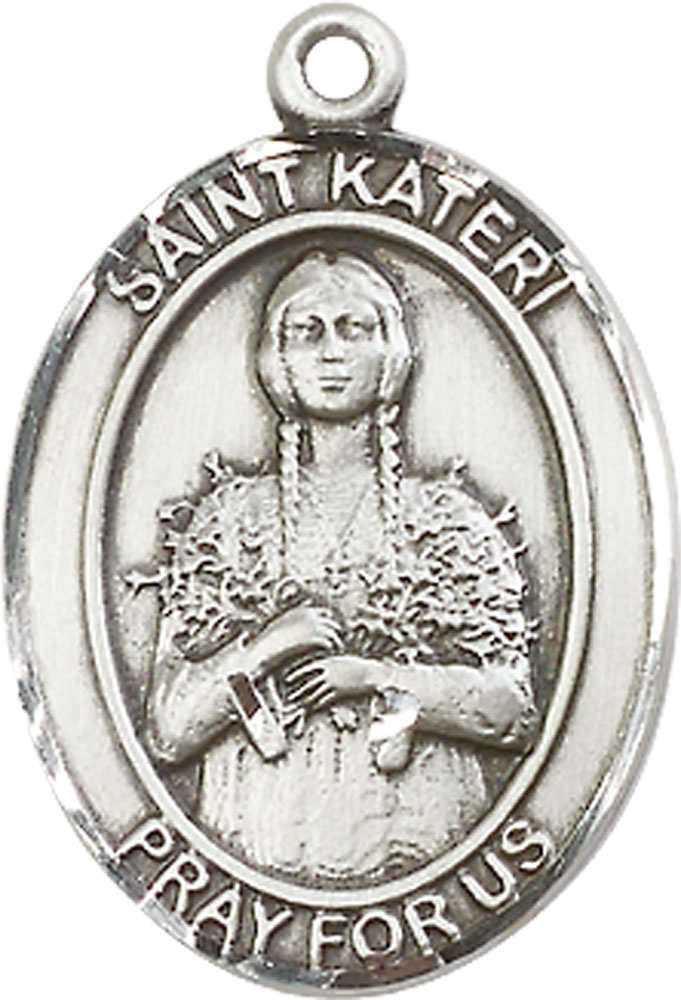 Sterling Silver Saint Kateri Tekakwitha Medal