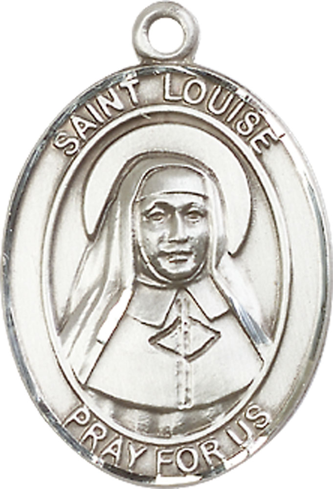 Sterling Silver Saint Louise de Marillac Medal