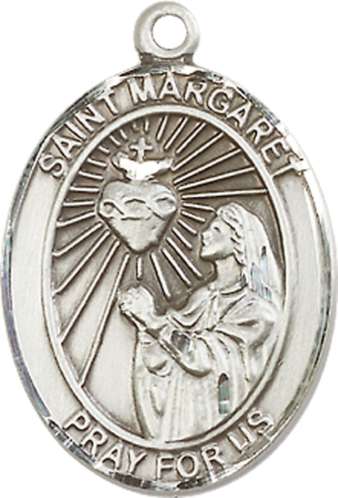 Sterling Silver Saint Margaret Mary Alacoque Medal
