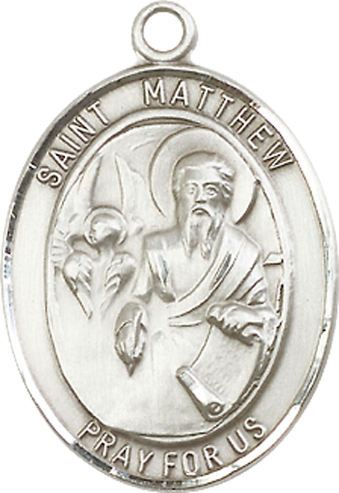 Sterling Silver Saint Matthew the Apostle Medal
