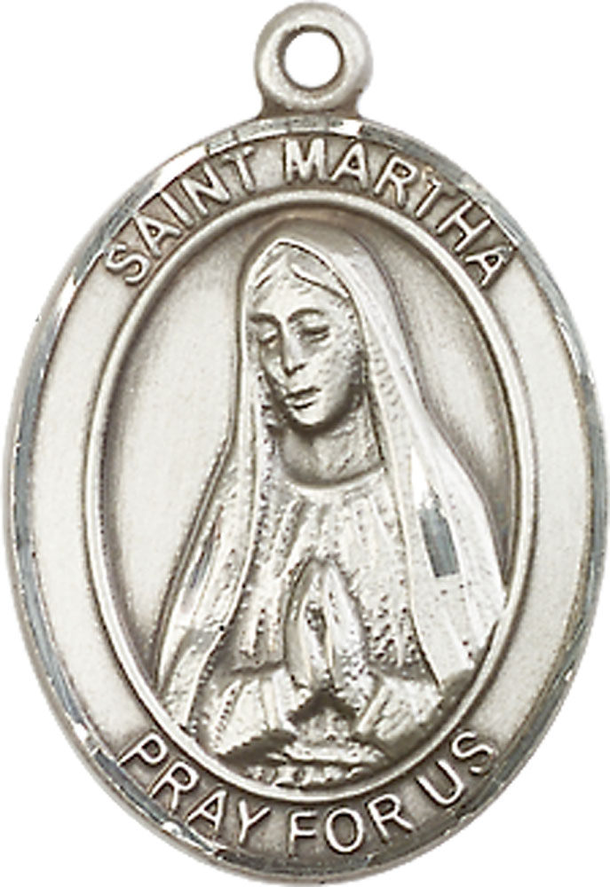 Sterling Silver Saint Martha Medal