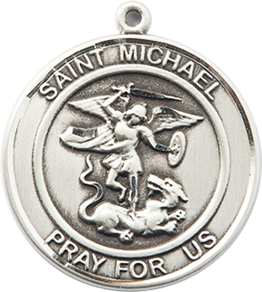 Sterling Silver Saint Michael the Archangel Medal