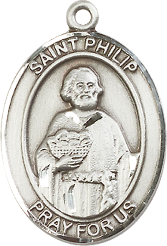 Sterling Silver Saint Philip the Apostle Medal