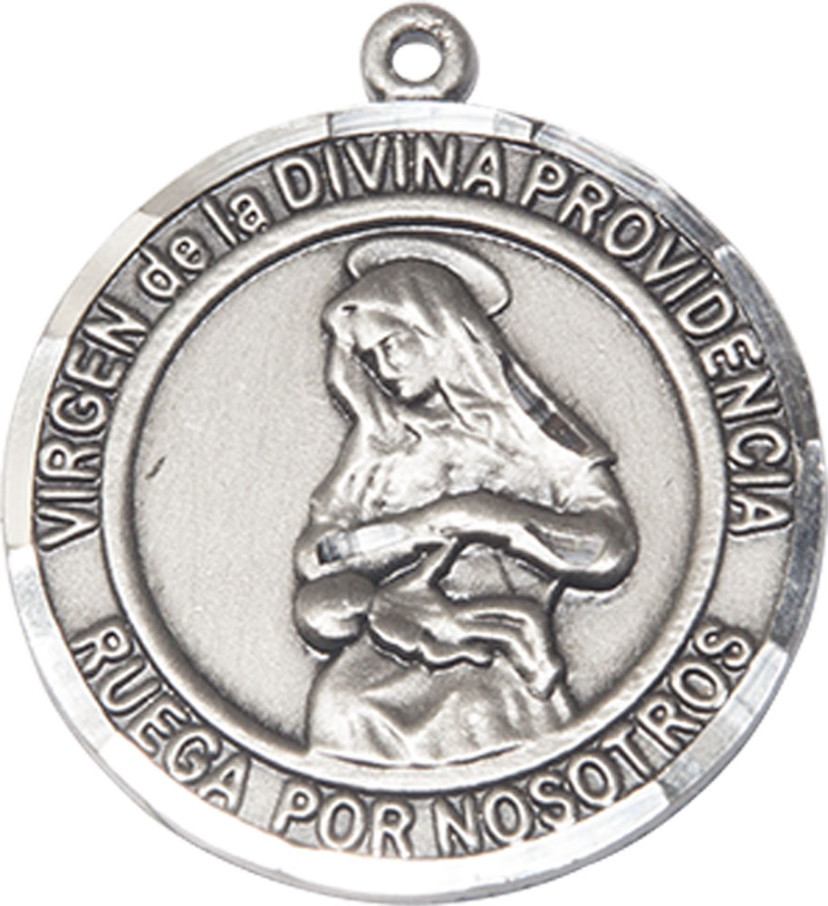 Sterling Silver Virgen Divina Providencia Medal