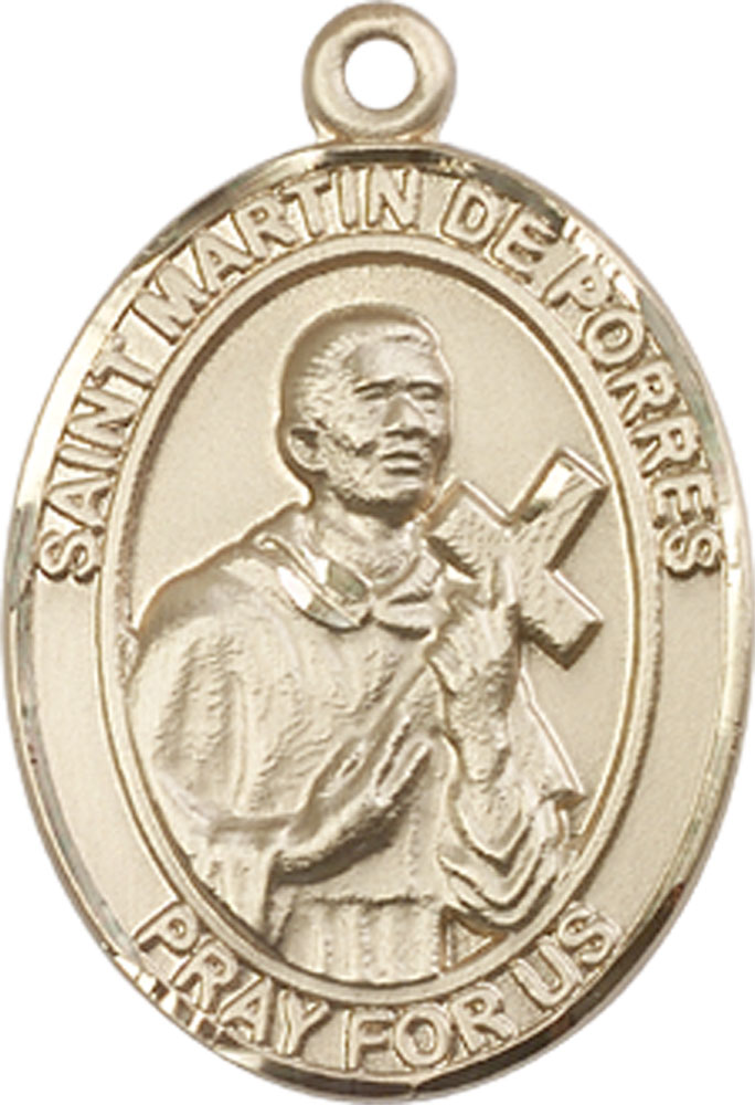 14kt Gold Filled Saint Martin de Porres Medal