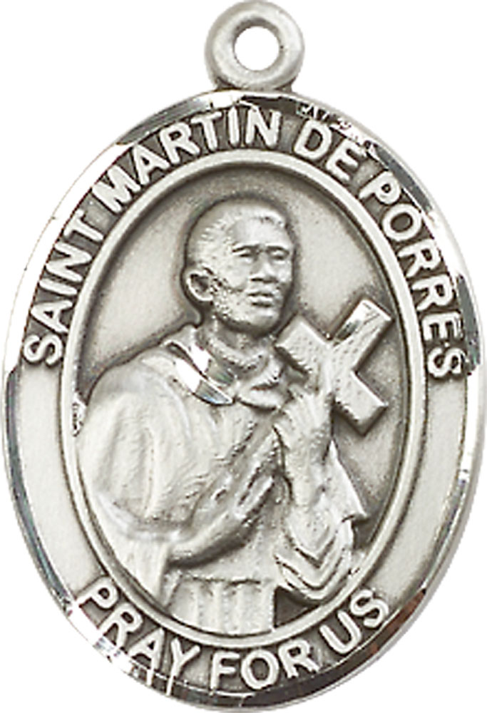 Sterling Silver Saint Martin de Porres Medal