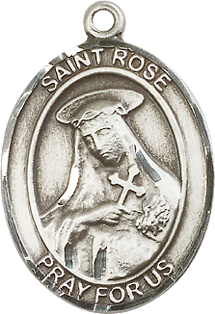 Sterling Silver Saint Rose of Lima Medal