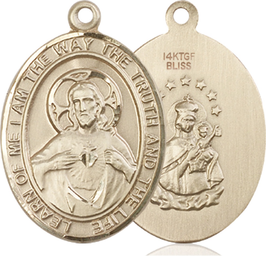 14kt Gold Filled Scapular Medal