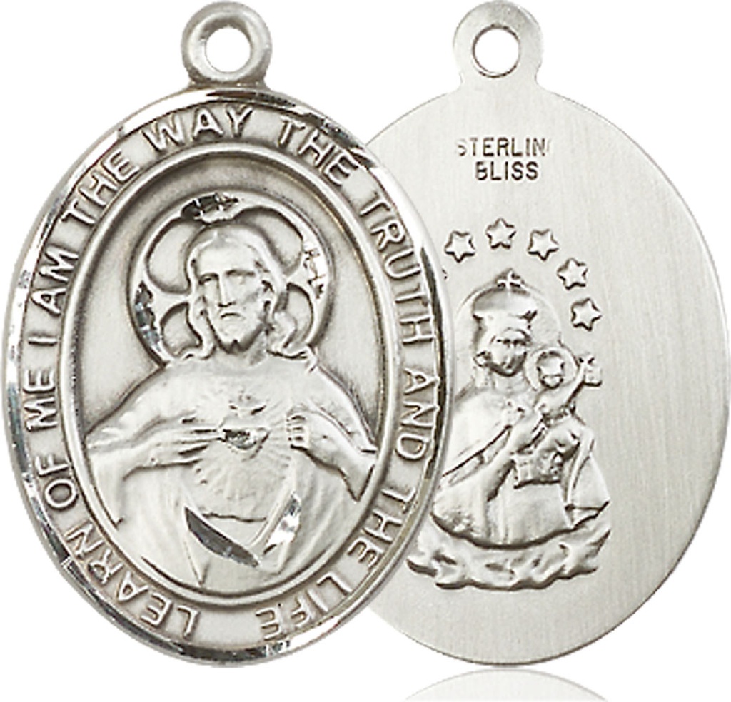 Sterling Silver Scapular Medal