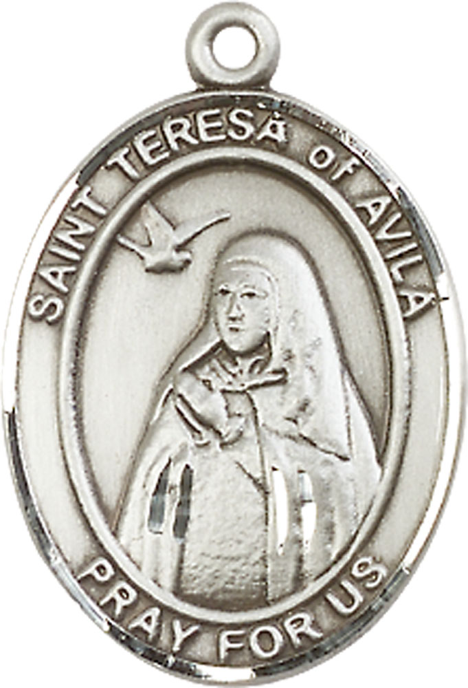 Sterling Silver Saint Teresa of Avila Medal