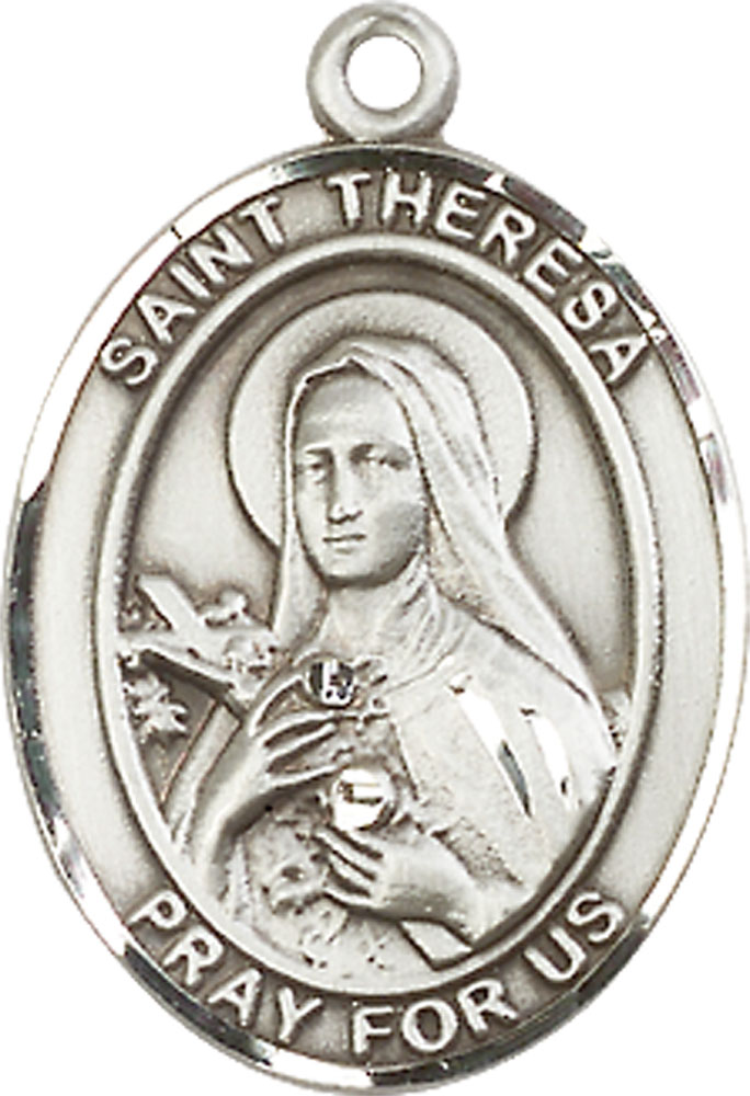 Sterling Silver Saint Theresa Medal