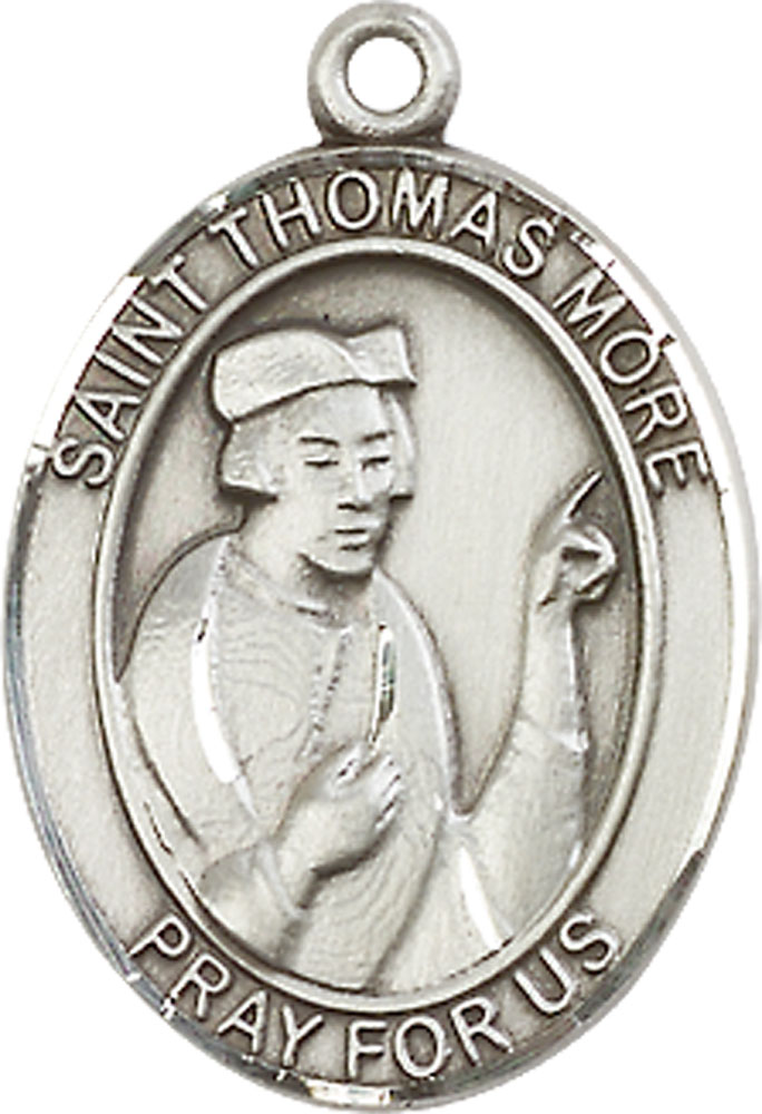 Sterling Silver Saint Thomas More Medal