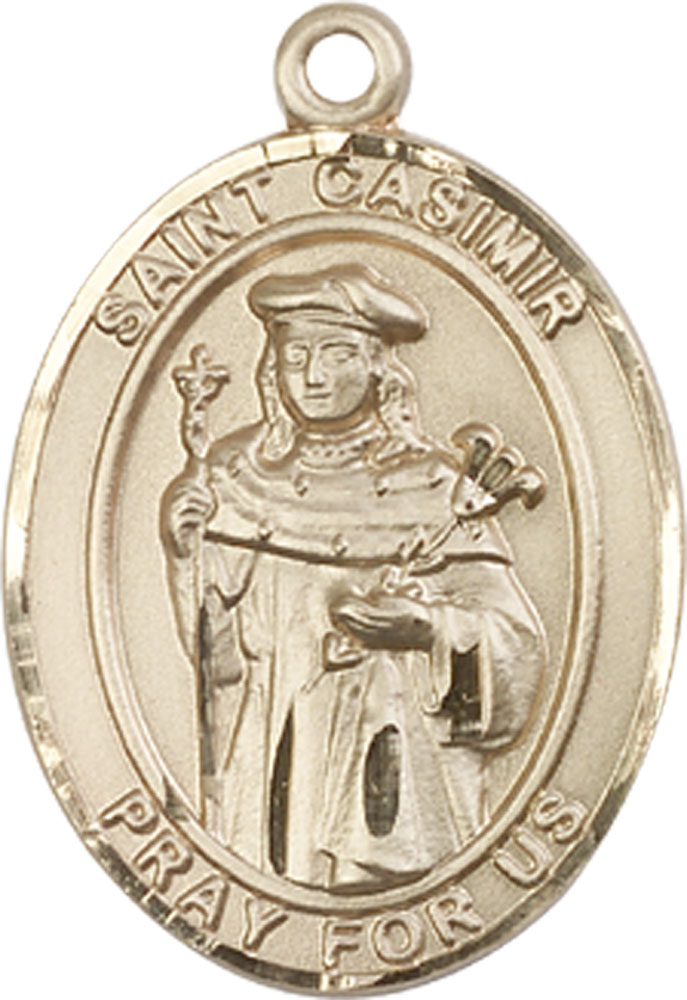 14kt Gold Filled Saint Casimir of Poland Medal