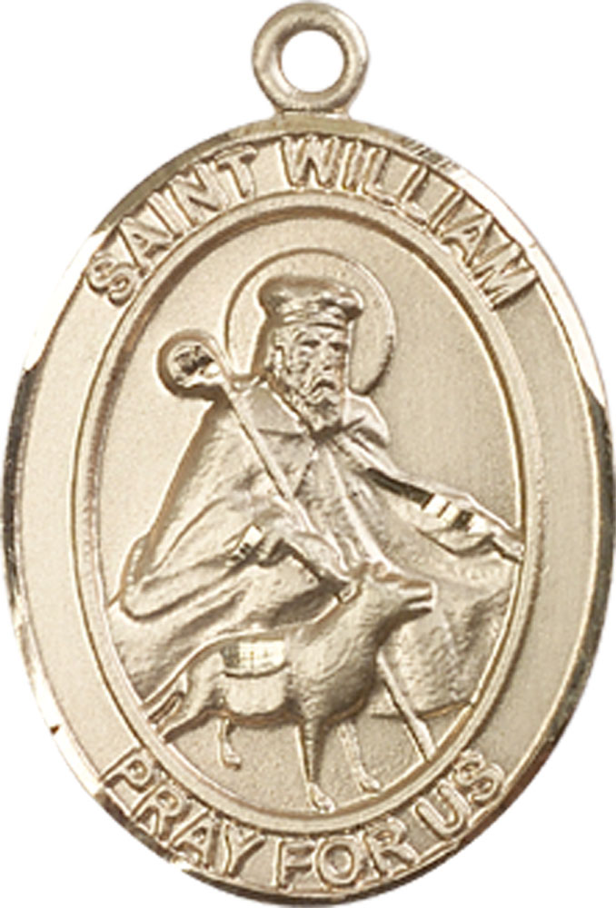 14kt Gold Filled Saint William of Rochester Medal