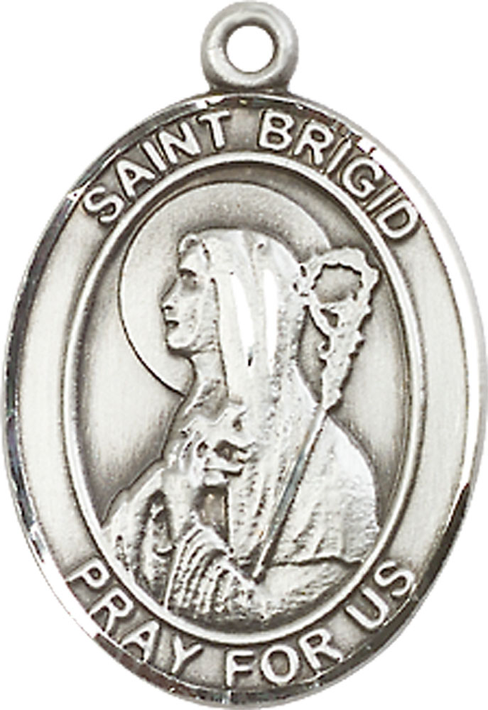 Sterling Silver Saint Brigid of Ireland Medal