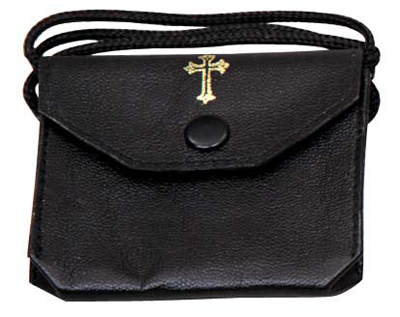 Burse with Gusset, Leather