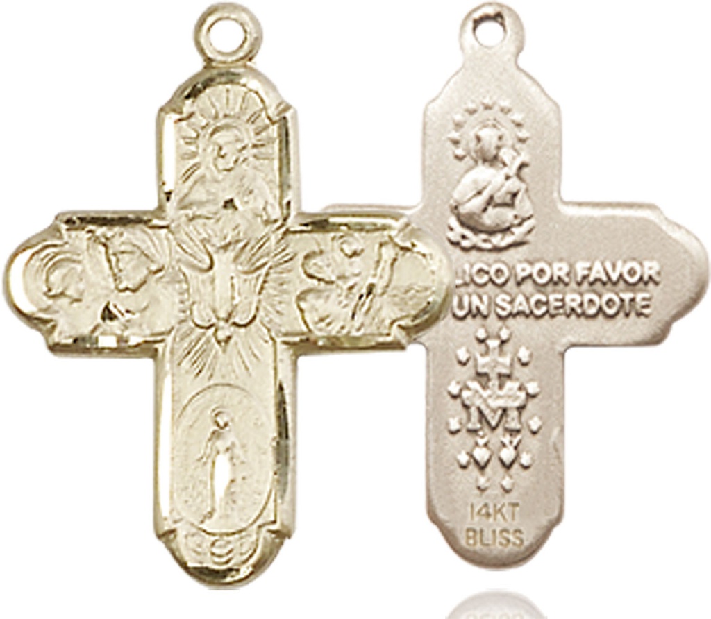 14kt Gold 5-Way Medal