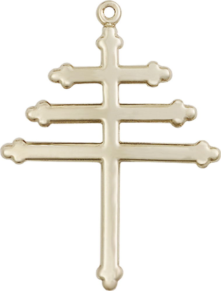 14kt Gold Maronite Cross Medal