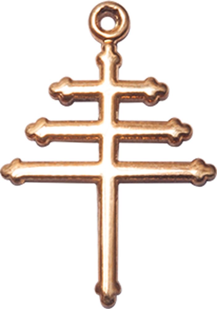 14kt Gold Maronite Cross Medal