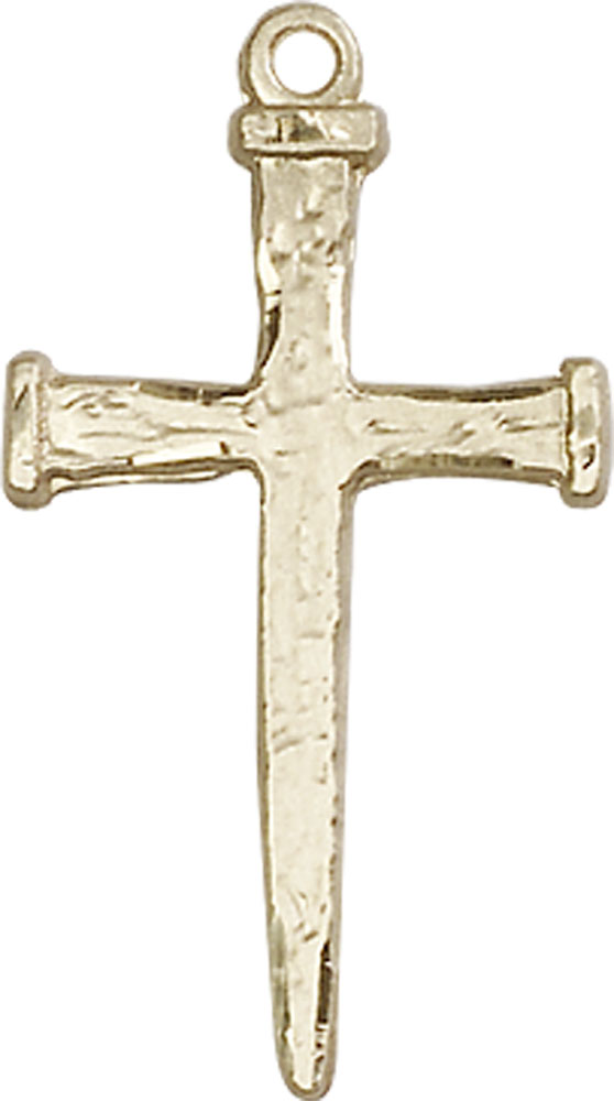 14kt Gold Nail Cross Medal