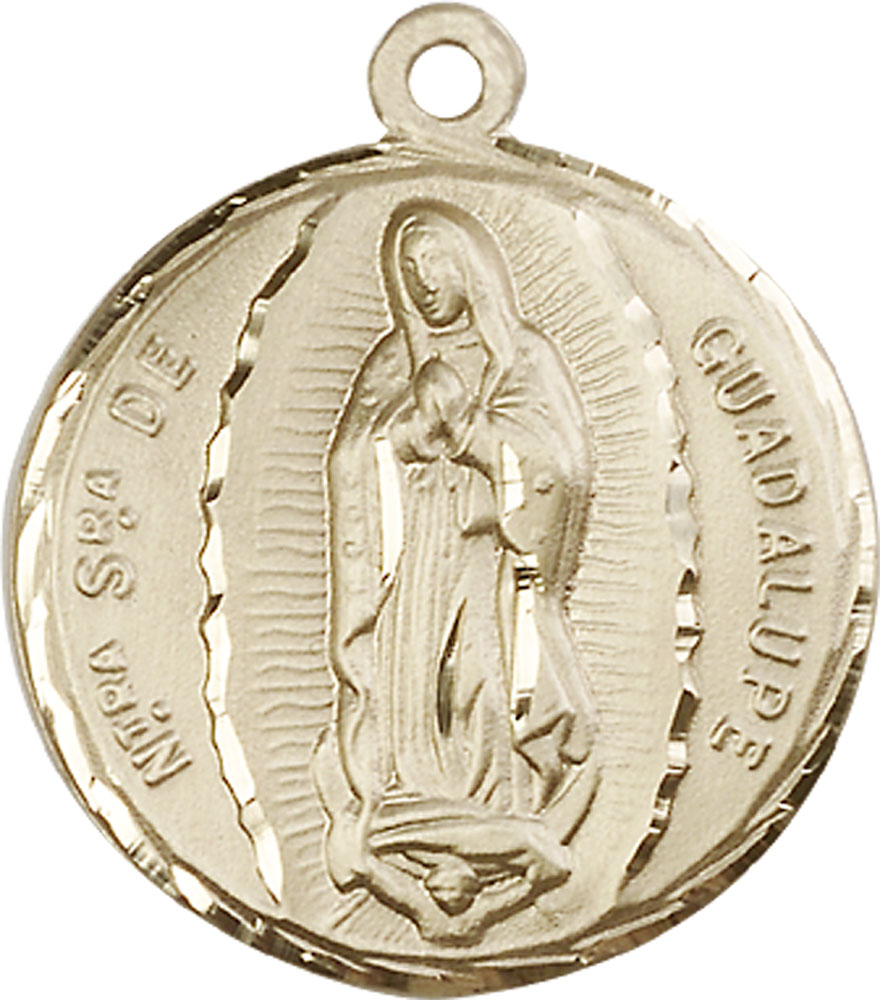 14kt Gold Our Lady of Guadalupe Medal
