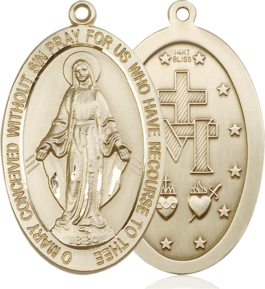 14kt Gold Miraculous Medal