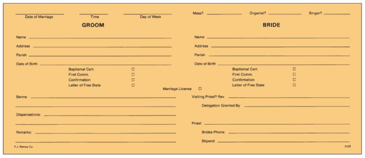 Marriage Data Envelopes Per 100