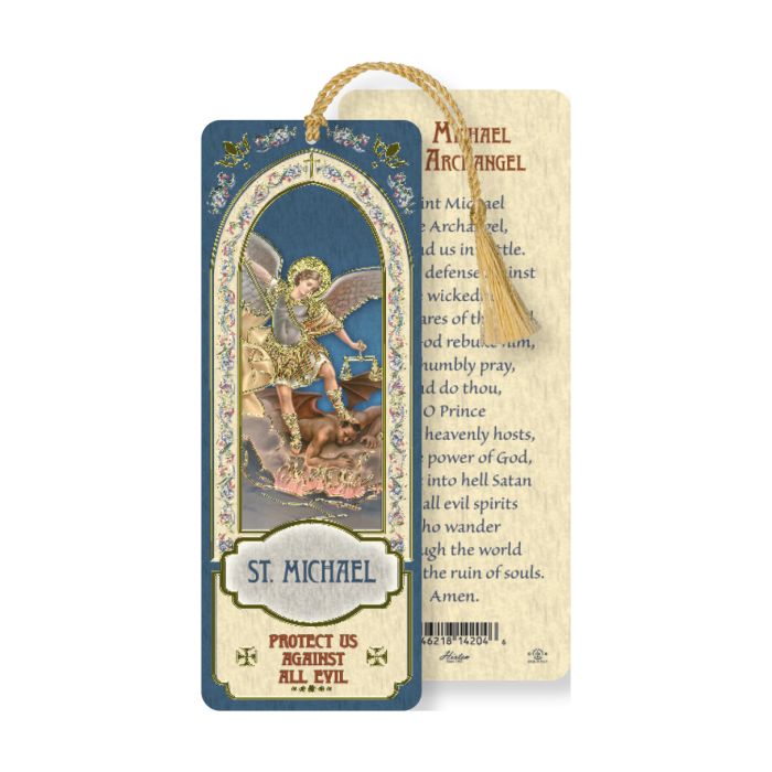 St. Michael Laminated Bookmark