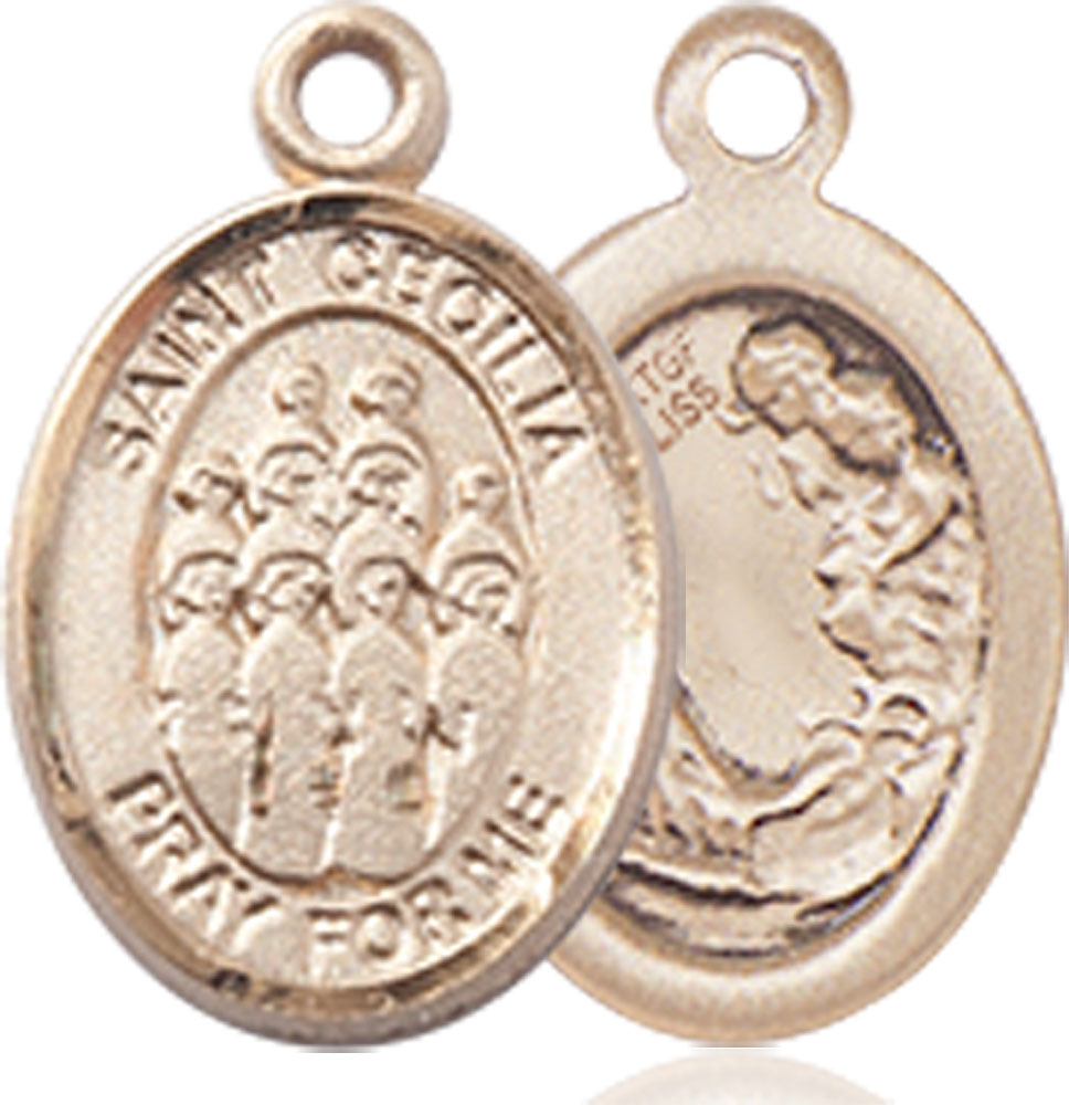14kt Gold Filled Saint Cecilia Choir Medal