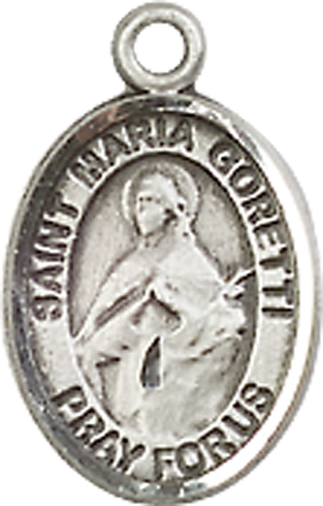 Sterling Silver Saint Maria Goretti Medal