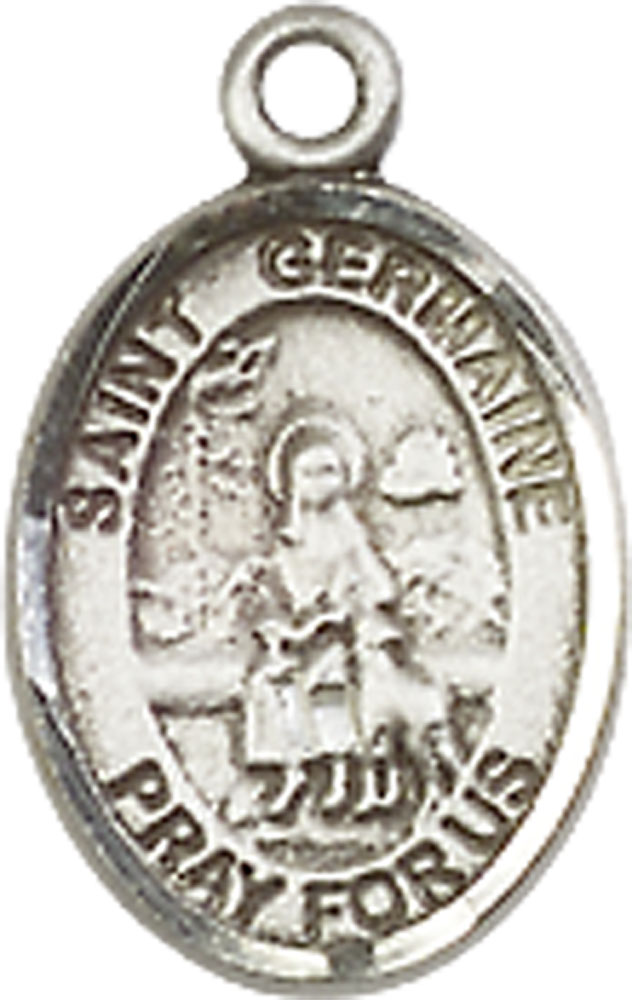 Sterling Silver Saint Germaine Cousin Medal