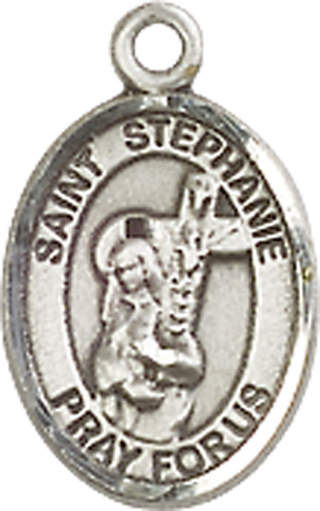 Sterling Silver Saint Stephanie Medal