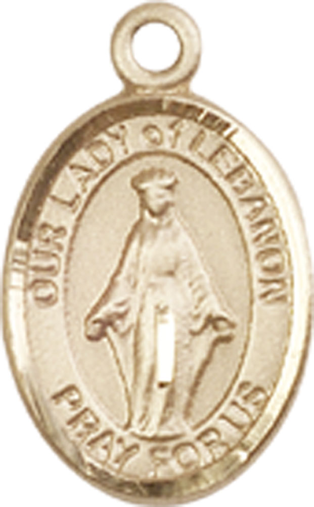 14kt Gold Filled Our Lady of Lebanon Medal