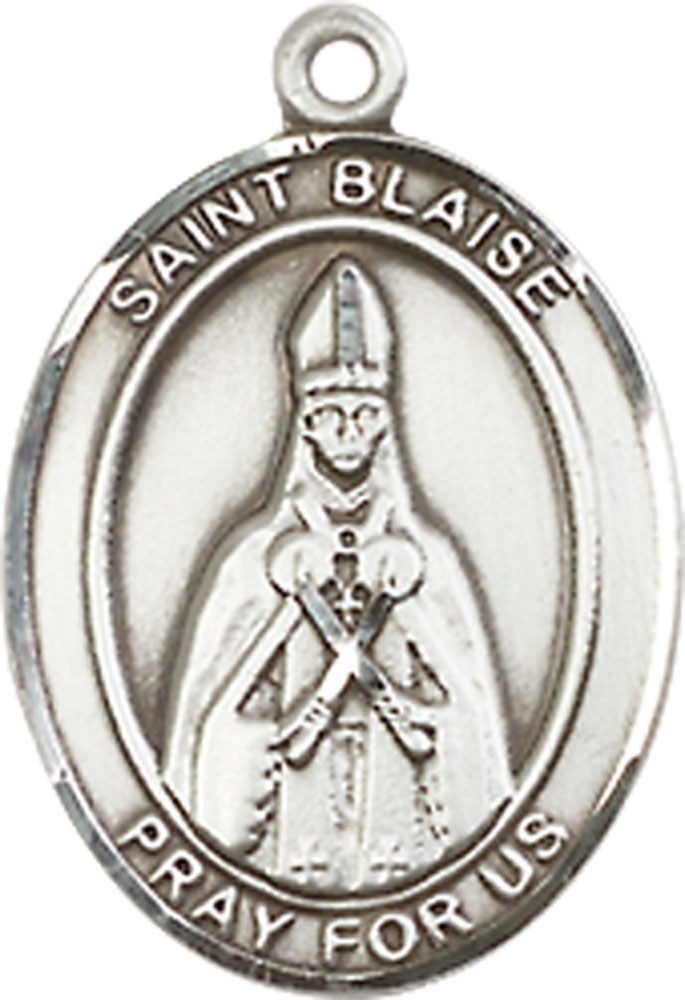 Sterling Silver Saint Blaise Medal