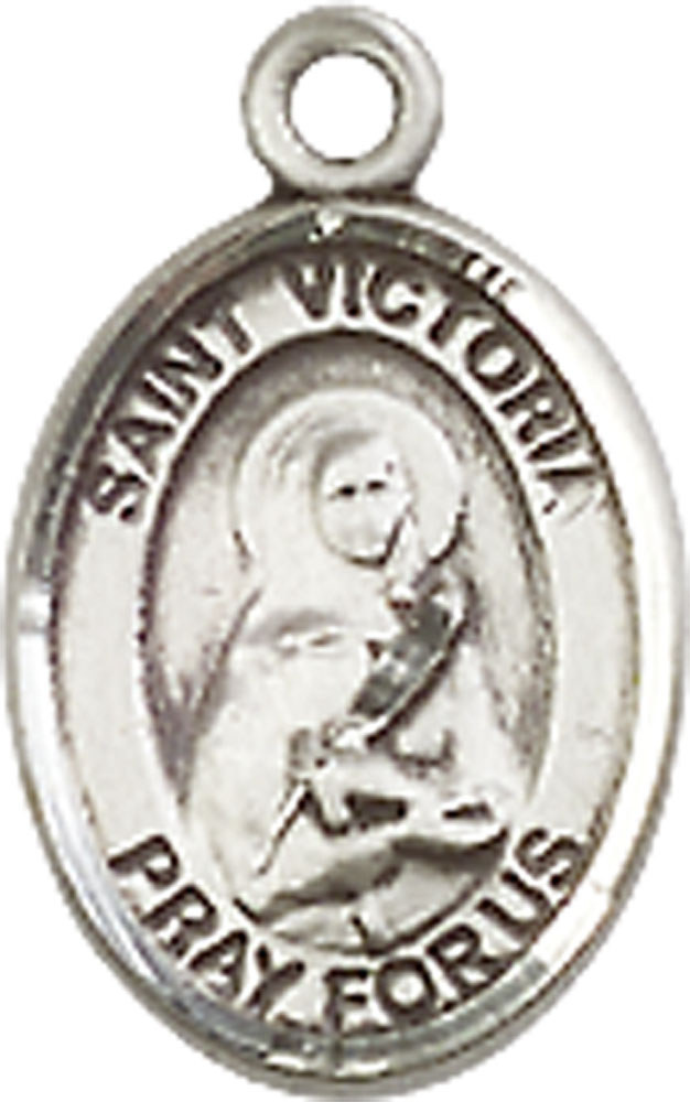 Sterling Silver Saint Victoria Medal