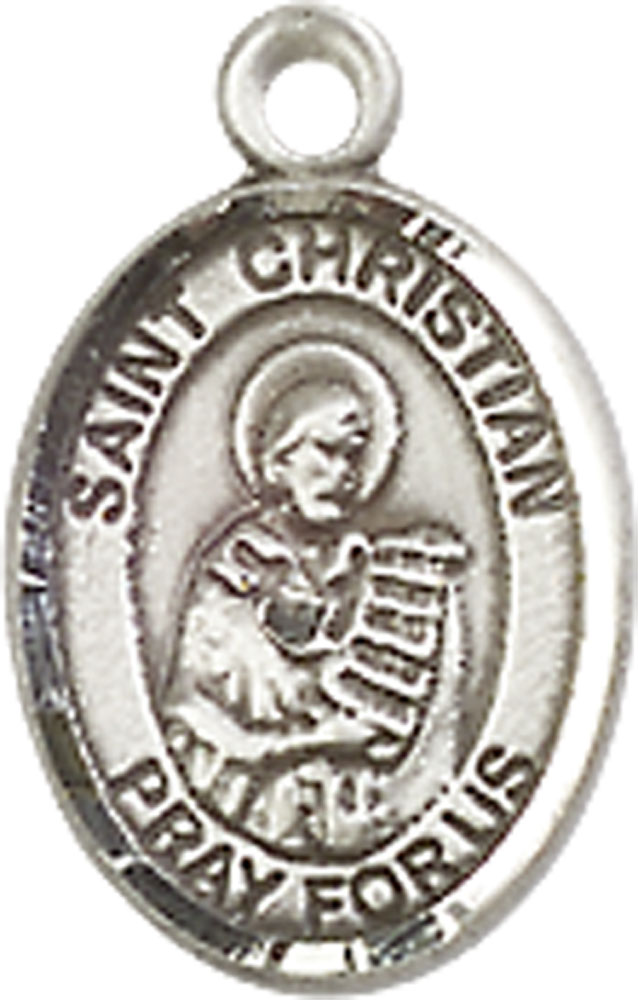 Sterling Silver Saint Christian Demosthenes Medal