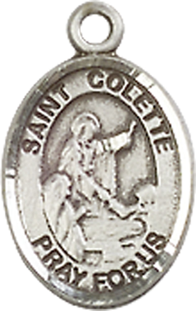 Sterling Silver Saint Colette Medal