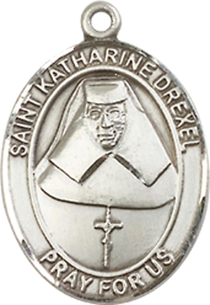 Sterling Silver Saint Katharine Drexel Medal - With Box