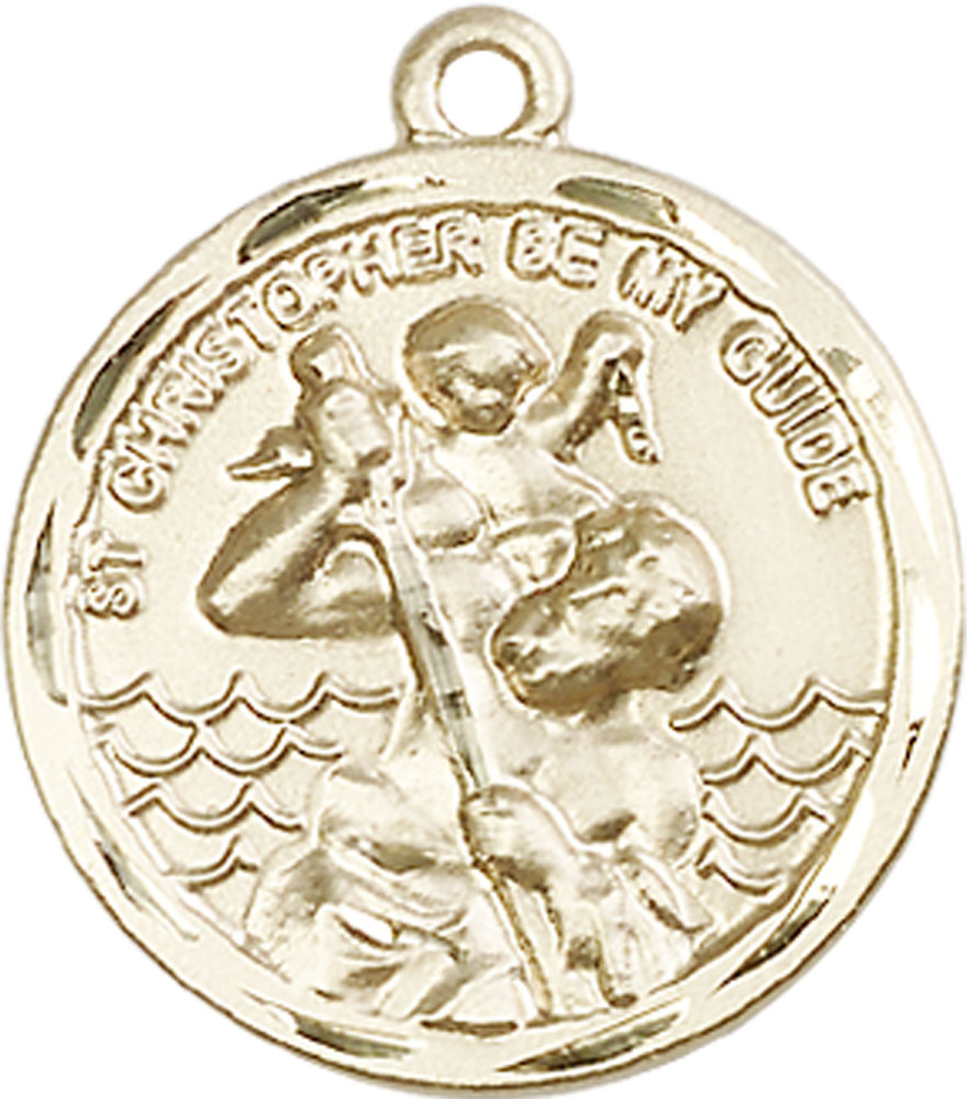 14kt Gold Filled Saint Christopher Medal