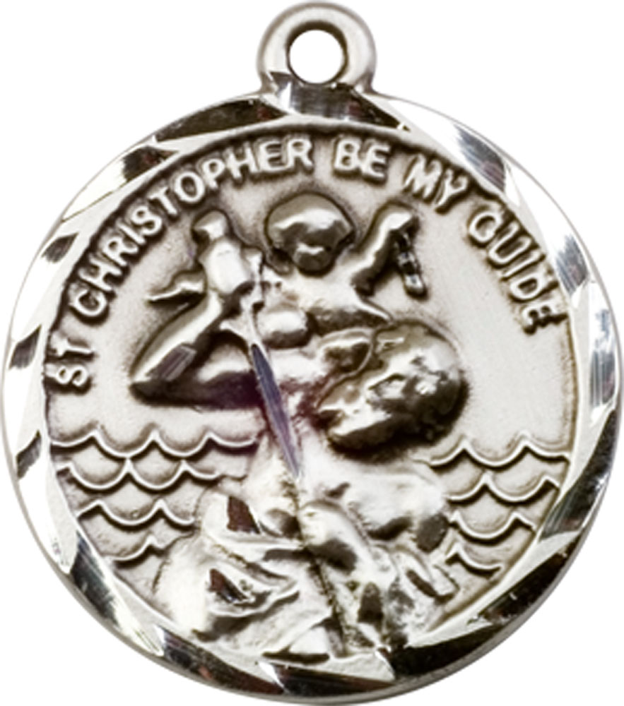 Sterling Silver Saint Christopher Medal