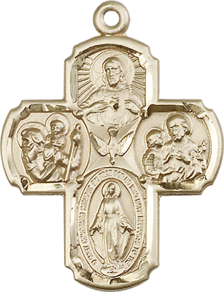 14kt Gold Filled 4-Way Medal