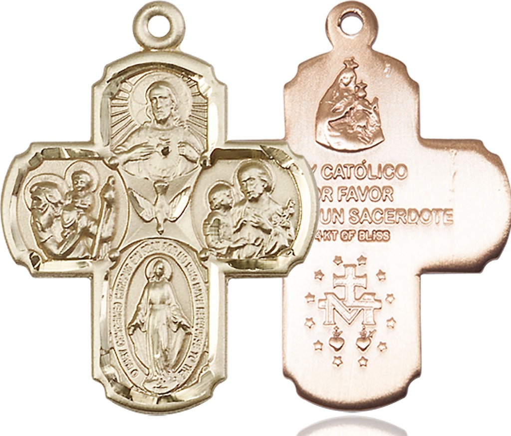 14kt Gold Filled 4-Way Medal
