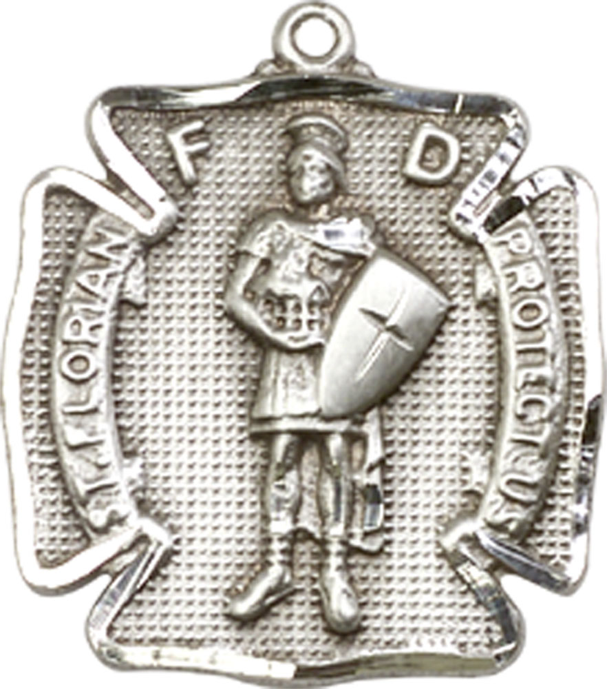 Sterling Silver Saint Florian Medal