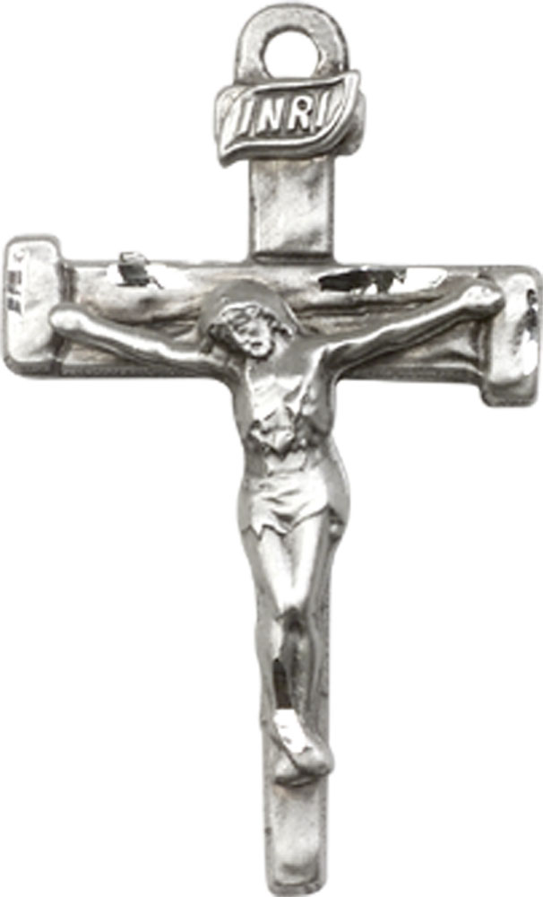 Sterling Silver Nail Crucifix Medal