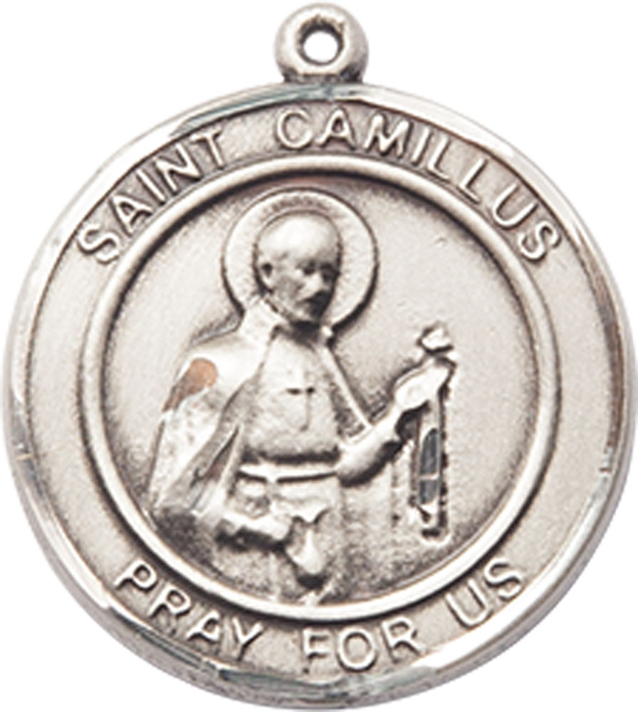 Sterling Silver Saint Camillus of Lellis Medal