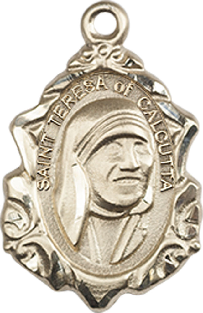 14kt Gold Saint Teresa of Calcutta Medal