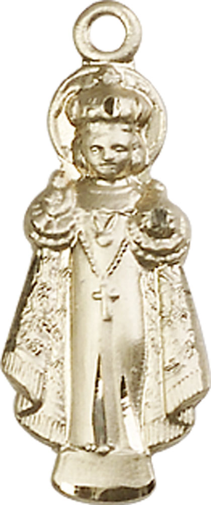14kt Gold Infant of Prague Medal